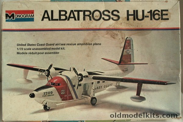 Monogram 1/72 Albatross HU-16E Coast Guard, 5400 plastic model kit